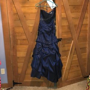 Navy Blue Prom Dress